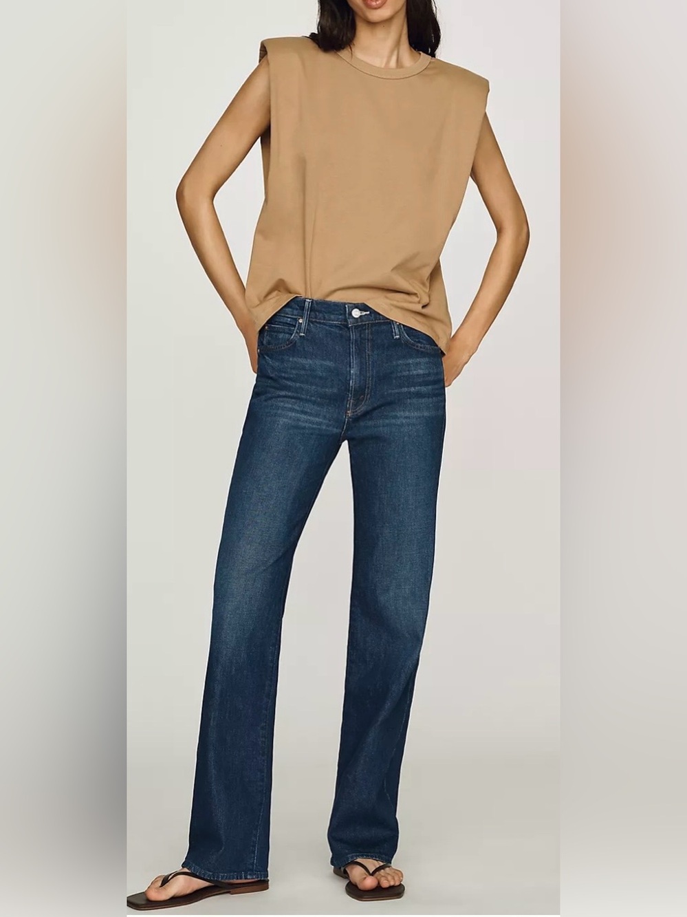 MOTHER Mid-Rise Straight-Leg Jeans. Size 29